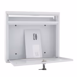 Rottner T04772 boîte aux lettres Blanc Boîte aux lettres encastrable Acier