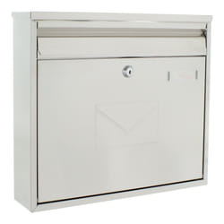 Rottner T04780 boîte aux lettres Blanc Boîte aux lettres encastrable Acier inoxydable