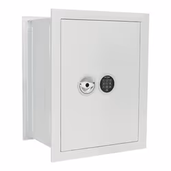 Rottner T04943, Coffre-fort mural, Blanc, Électronique, 61 L, Mur, 2 étagères