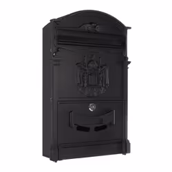 Rottner T05375, Boîte aux lettres encastrable, Acier, Noir, verticale, Clé, 1 pièce(s)