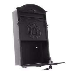 Rottner T05375 boîte aux lettres Noir Boîte aux lettres encastrable Acier