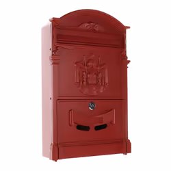 Rottner T05376, Boîte aux lettres encastrable, Acier, Rouge, verticale, Clé, 1 pièce(s)