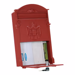 Rottner T05376 boîte aux lettres Rouge Boîte aux lettres encastrable Acier