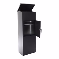 Rottner Parcel Keeper 1000 boîte aux lettres Noir Boîte aux lettres sur pied Acier