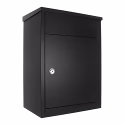 Rottner T05967, Boîte aux lettres encastrable, Acier, Noir, horizontale, Clé, 1 pièce(s)