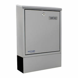 Rottner T06045 boîte aux lettres Gris clair Boîte aux lettres encastrable Acier