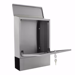 Rottner T06045 boîte aux lettres Gris clair Boîte aux lettres encastrable Acier