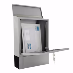 Rottner T06045 boîte aux lettres Gris clair Boîte aux lettres encastrable Acier