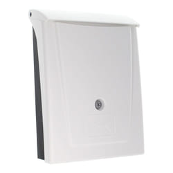 Rottner T06256 boîte aux lettres Noir, Blanc Boîte aux lettres encastrable Polyvinyl chloride (PVC)