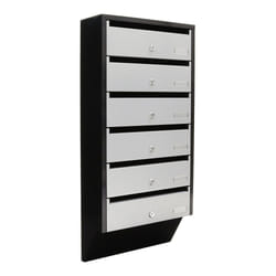 Rottner T06368 boîte aux lettres Noir, Gris clair Boîte aux lettres encastrable Acier
