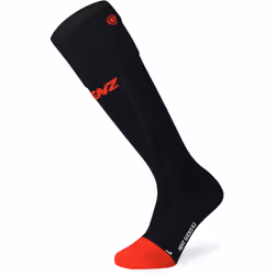 Lenz Heat Sock 6.1 Toe Cap Compression Chaussettes chauffantes, noir-rouge, taille 35 - 38 pour Hommes
