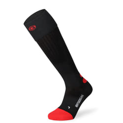 Lenz Heat Sock 4.1 Toe Cap Chaussettes chauffantes, noir-rouge, taille 39 - 41 pour Hommes