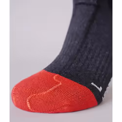 Lenz Heat Sock 5.1 Toe Cap Regular Fit Unisexe Chaussettes remontant jusqu'aux genoux Anthracite, Rouge 1 paire(s)