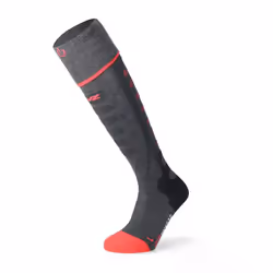 Lenz Heat Sock 5.1 Toe Cap Regular Fit, Chaussettes remontant jusqu'aux genoux, Anthracite, Rouge, Adulte, Unisexe, 42-44, Lo ...