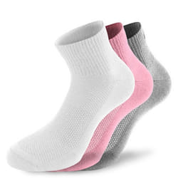 Lenz Performance Quarter Tech Chaussettes, gris-blanc-rose, taille 35 - 38 pour Hommes