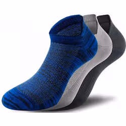 Lenz Performance Sneaker Tech Chaussettes, noir-gris-bleu, taille 39 - 42 pour Hommes - Vue supplémentaire 2