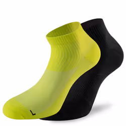 Lenz 3.0 Running Chaussettes, noir-jaune, taille 35 - 38 pour Hommes