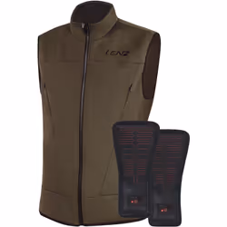 Lenz Heat Vest 2.0 Gilet chauffant, brun, taille L pour Hommes