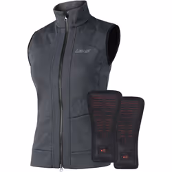 Lenz Heat Vest 2.0 Women Gilet chauffant Femme, noir-gris, taille 2XL pour Femmes