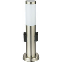 Globo - Lampadaire véranda jardin inox IP44 éclairage 2x douille 3158K