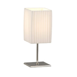 GLOBO Bailey lampe de table E14 40 W Chrome, Blanc
