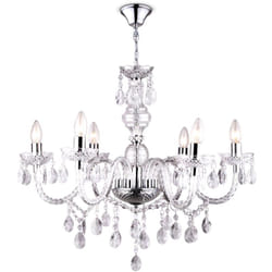 Lustre plafonnier suspendu luminaire cristal pendule Lustres clair salon éclairage Globo 63116-6