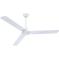 Globo - Ventilateur de plafond avec interrupteur mural Ventilateur Ventilateur Machine à vent 3 vitesses, métal fer blanc, DxH 142 x 58 cm