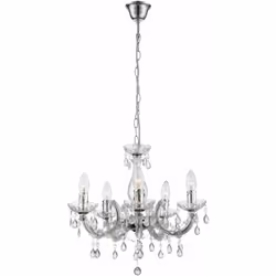 Description Un véritable accroche-regard dans chaque pièce ! Ce lustre exclusif se compose d'une combinaison de chrome et d'u ...