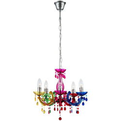 Globo - Lustre Suspendu Lumière Plafond Lampe Pendule Salle à Manger Éclairage Lustre Coloré 63118-5