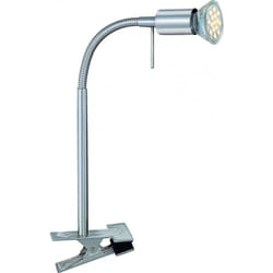 Globo - led Klemm Leuchte Lampe éclairage métal nickel mat Flexo chambre à coucher bureau