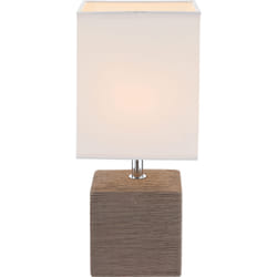 GLOBO Geri lampe de table E14 40 W Marron, Blanc
