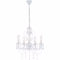 Caractéristiques principales : Cette magnifique lampe suspendue blanche de la marque Globo est un véritable point de mire dan ...