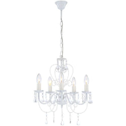 Suspension - Pinja - blanc - métal - ø 44cm - E14 - - Globo