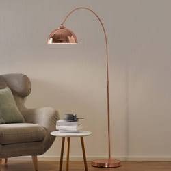 Lampadaire - Globo - NEWCASTLE - Cuivre - Réglable en hauteur - Design contemporain