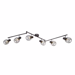 Éclairage plafonnier luminaire plafond 6 spots mobiles salle de séjour chambre
