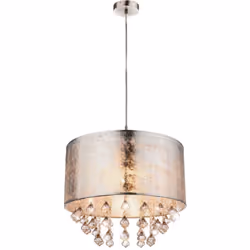 Description générale Cette lampe suspendue en cristal apporte une touche d'élégance à votre espace de vie. Avec son abat-jour ...