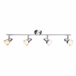 GLOBO Alaska, Spot d'éclairage de surface, 4 ampoule(s), LED, 3000 K, 380 lm, Chrome