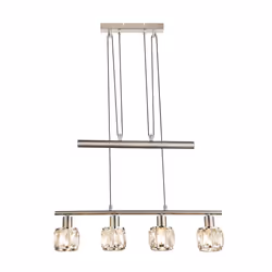 GLOBO Kris, 4 ampoule(s), E14, IP20, Nickel