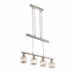 GLOBO Kris éclairage de plafond Nickel E14