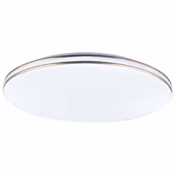 Description Le plafonnier rond (Ø53cm) simple mais élégant est fait de métal et de plastique et combine le style de plafonnie ...