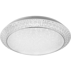 Globo - Plafonnier led cristaux lumière cristal télécommande plafonnier dimmable, cct, métal, 28W 3300Lm 3000-4000-6000K, DxH 41x10 cm