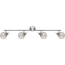 Globo - Plafonnier LED design Bolt - Argent