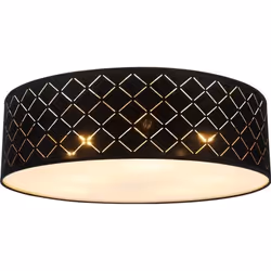 Plafonnier avec abat-jour en tissu diamètre 60 cm CLARKE