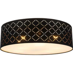 Plafonnier avec abat-jour en tissu diamètre 60 cm CLARKE