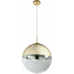 Pendule Suspension Boule Sommeil Chambre D'amis Spot En Verre Plafonnier Luminaire Or Globo 15858