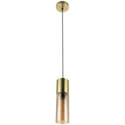 Globo - Pendule Suspension Luminaire Dormir Chambre D'amis Verre Laiton Plafonnier 21000HM