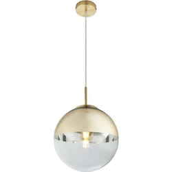Suspension boule de verre or transparent D 25 cm VARUS