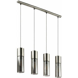 Globo - Plafonnier suspension cylindre de verre spot fumée salon salle à manger lampe suspendue 21000-4HN