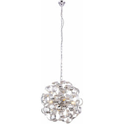 Lampe suspendue au plafond Design, boule chromée, éclairage de cuisine et de chambre à coucher Globo 51505-4H