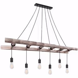 Description Cette suspension est un véritable accroche-regard. Cette lampe vintage IRMGARD impressionne par une échelle en bo ...